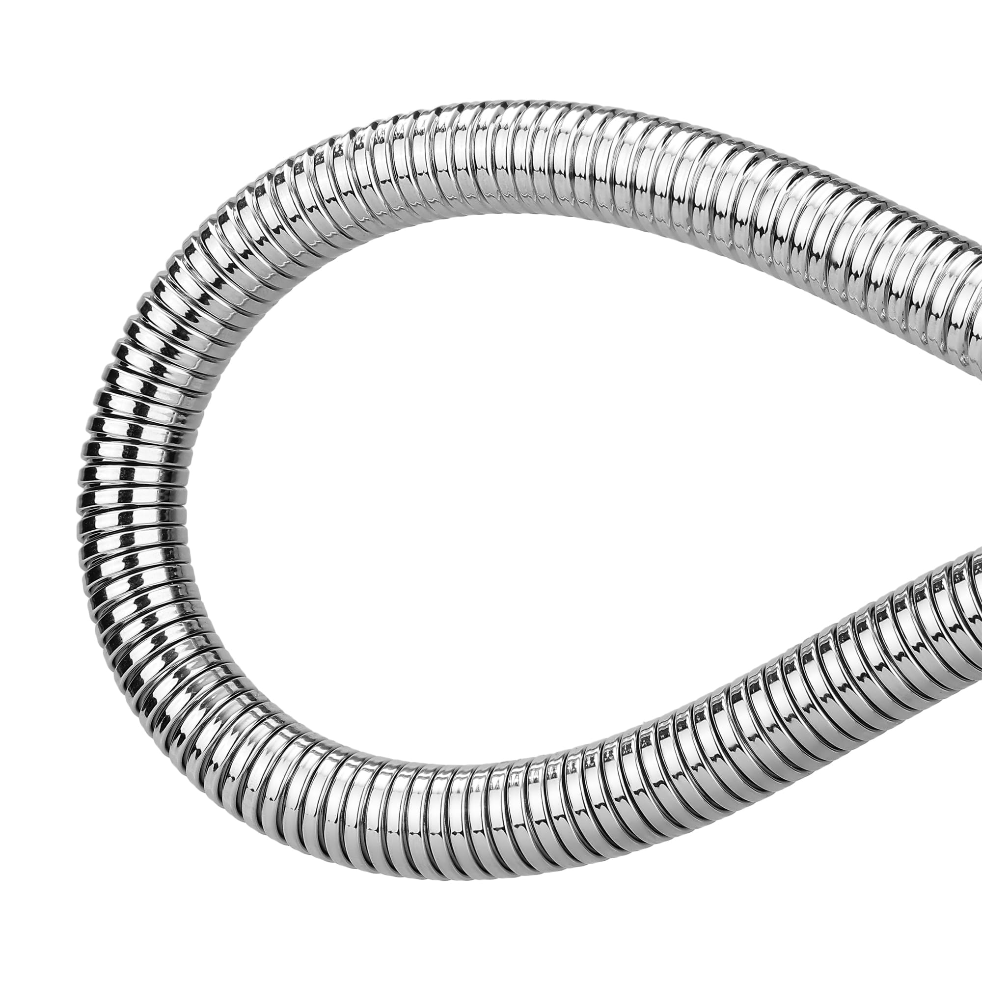 Orvos Shower hose pull out, Stainless steel outer hose, with nylon braided inner tube, 1.5 meter, for hand showers and health faucets in high end luxury bathrooms 1