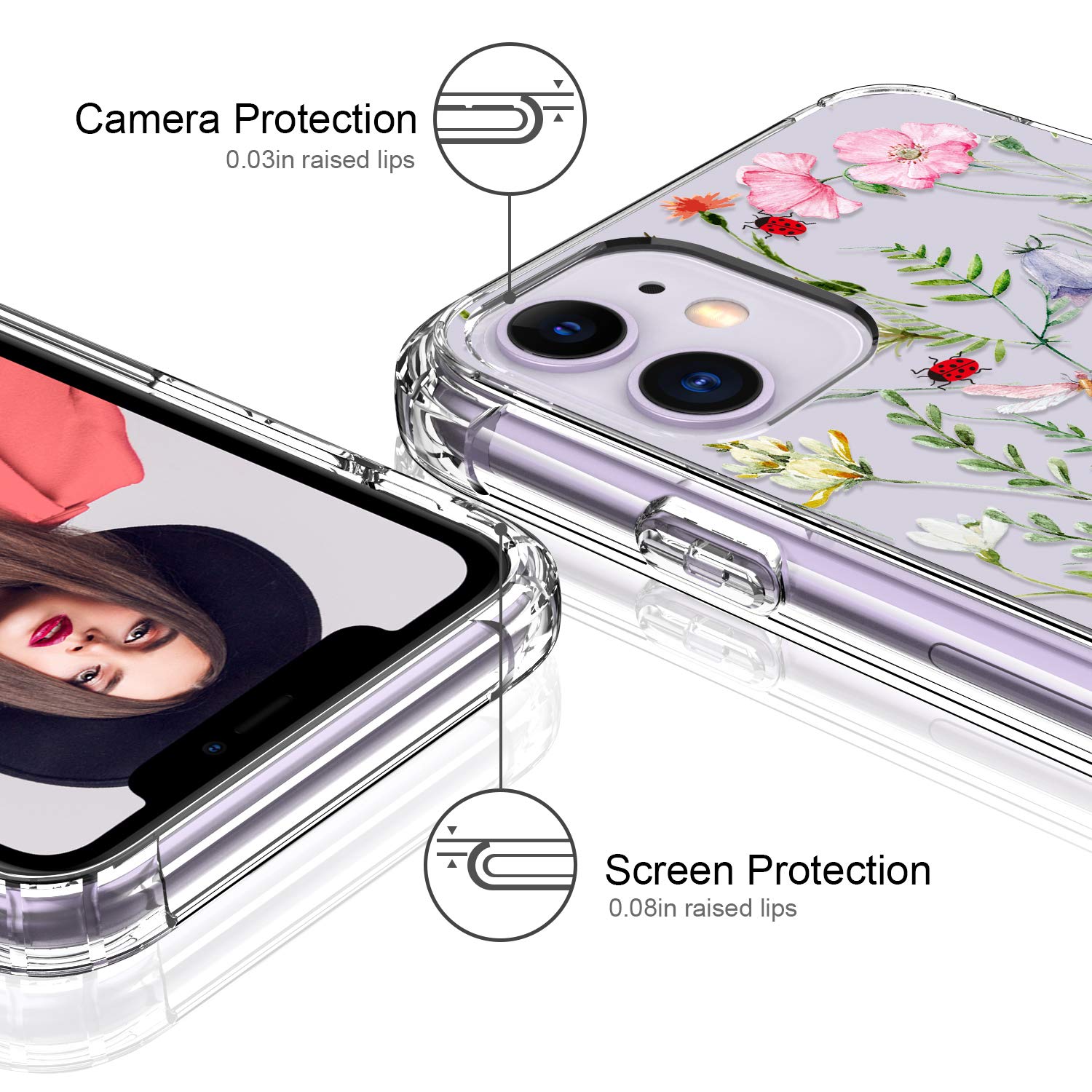 Amazon.co.jp: SHINEZONE iPhone 11ケース スクリーンプロテクター付き