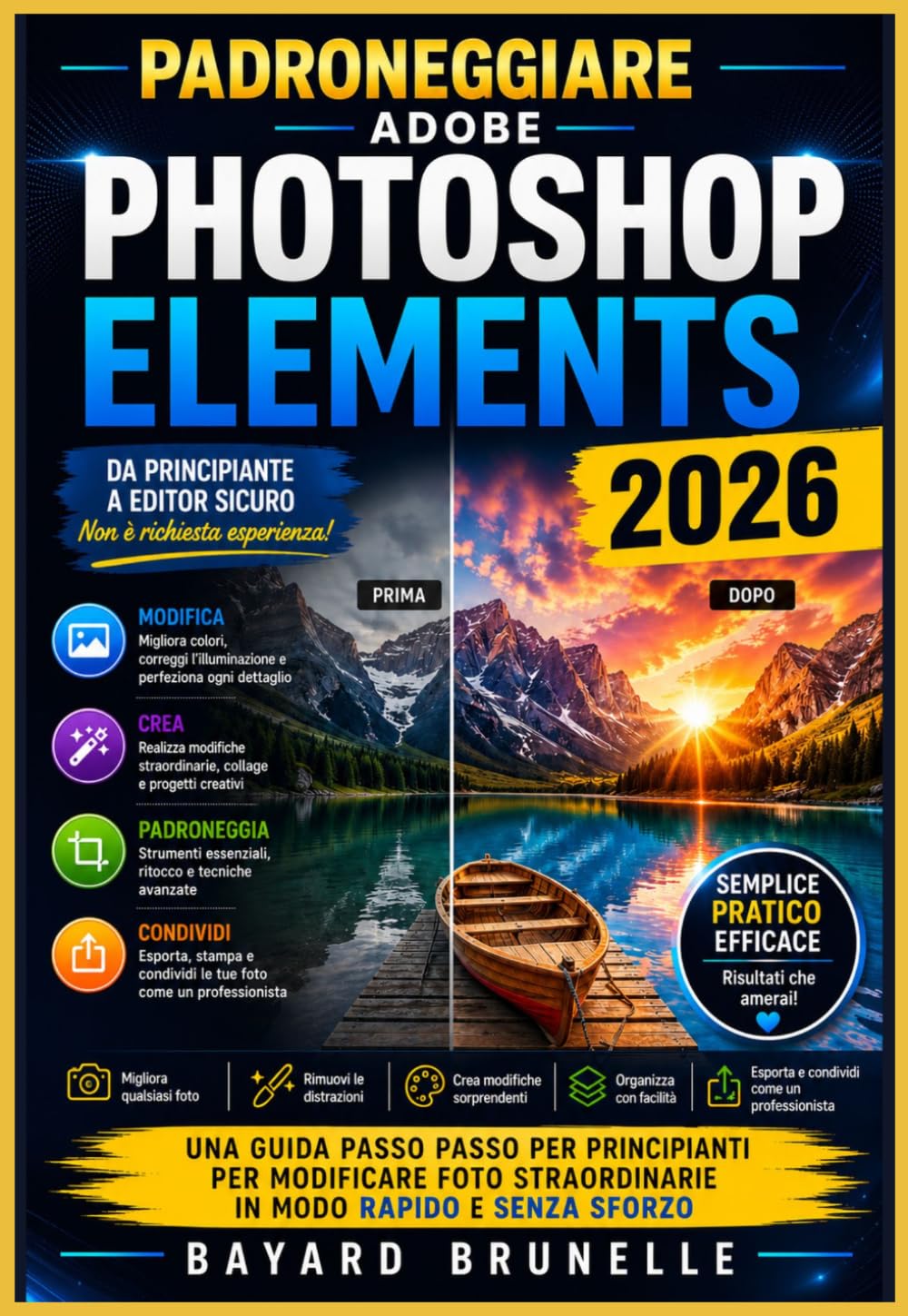 Padroneggiare Adobe Photoshop Elements 2026: Una guida passo passo per principianti per modificare foto straordinarie in modo rapido e senza sforzo