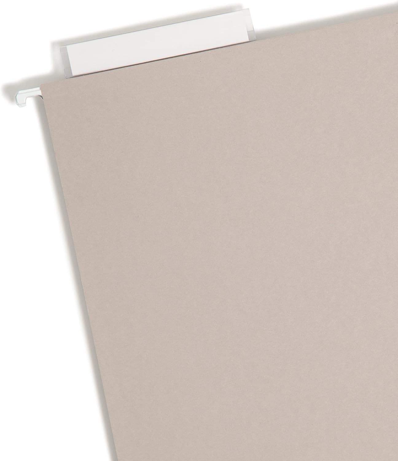 Smead TUFF Extra Capacity Box Bottom Hanging Folder, 1/3-Cut Easy Slide Tab, Steel Gray, 18 per Box (3" Expansion, Legal)