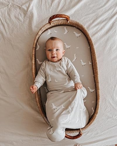 Miniatura 10 de GUNAMUNA Saco de dormir unisex de transición de manga larga para bebé, manta de transición con cremallera para pañales