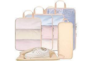 Cambond 6 Pcs Mesh Compression Packing Cubes