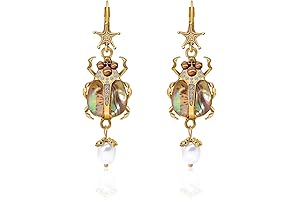 Vintage Revivalist Scarab Earrings: Embellish Your Elegance with Ancient Symbolism