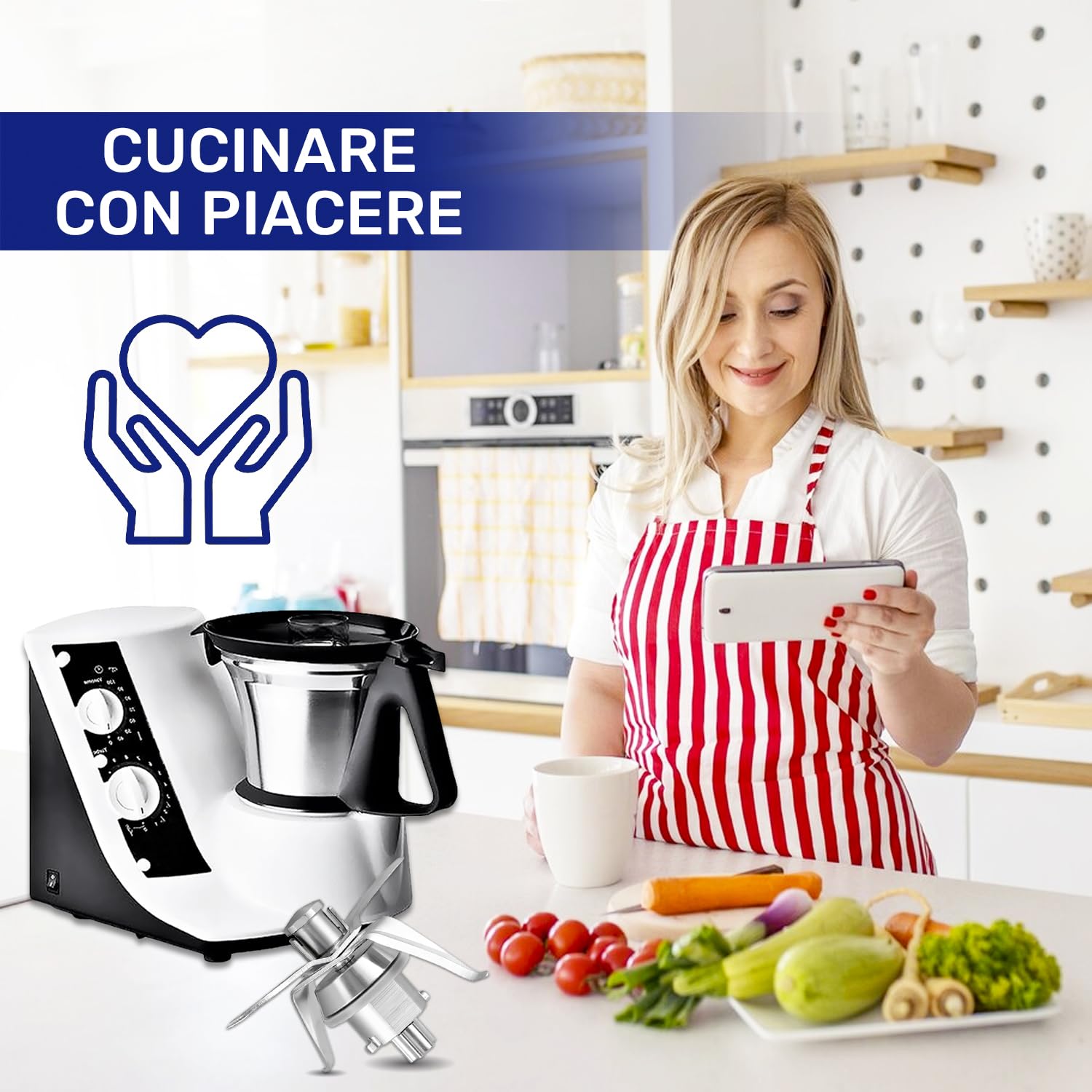 MASCHERINA FRONTALE ORIGINALE BIMBY VORWERK ACCESSORI TM31 EX 32004 COD - Foto 7