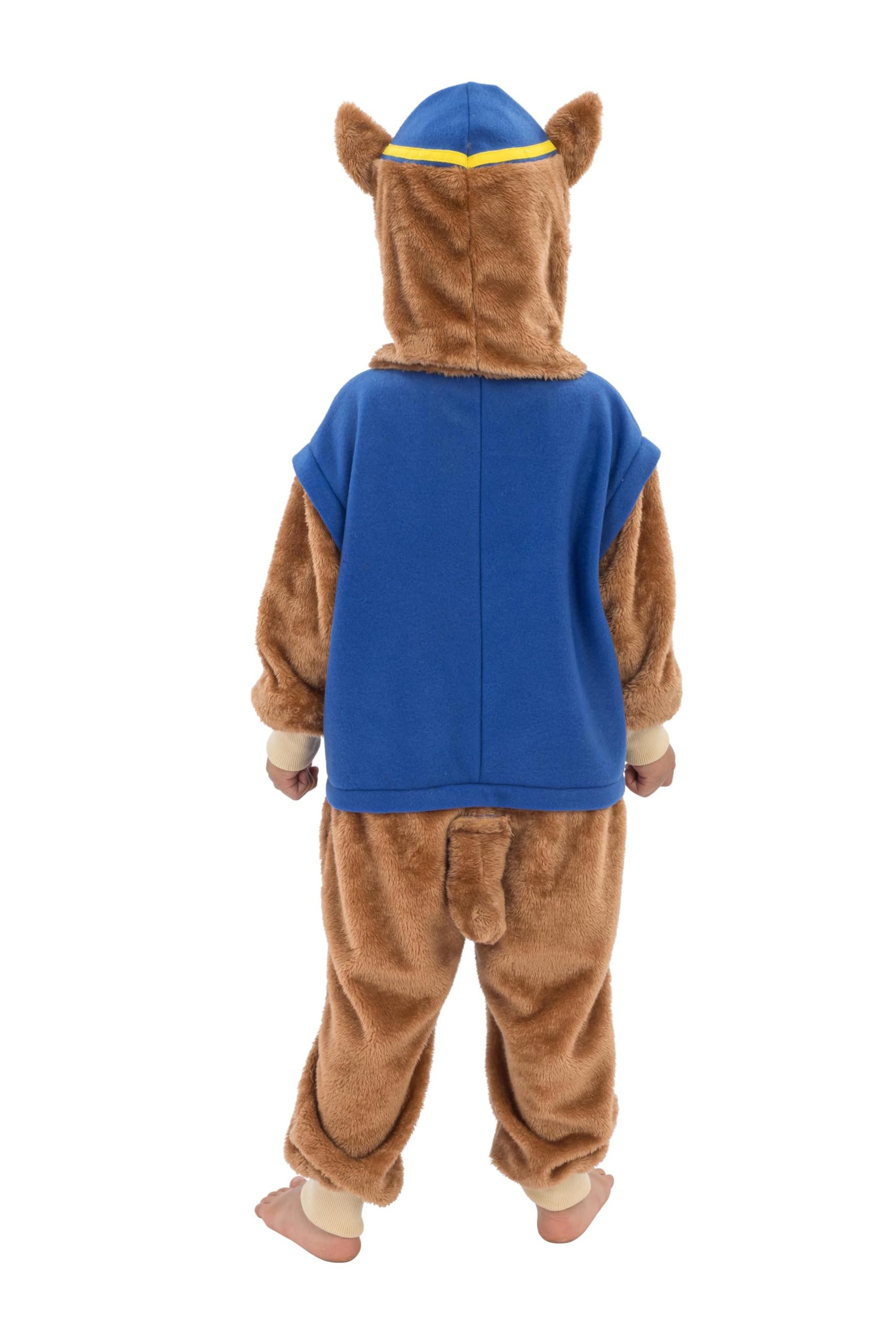 Chaks - kombinezon dla dzieci Chase, puszysty onesie | Oficjalny kombinezon Paw Patrol z kapturem i uszami, kostium i strój na co dzień oraz na karnawał