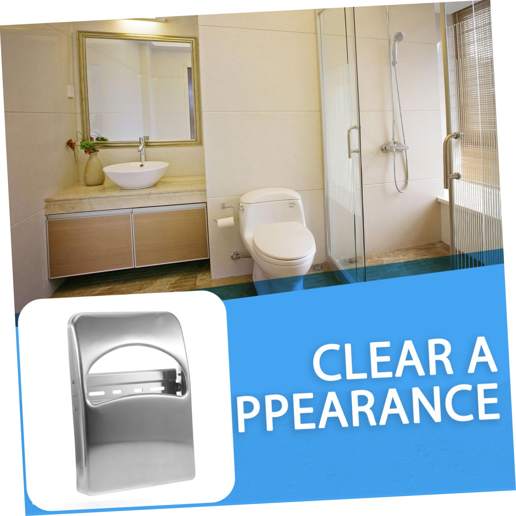 Dispenser Copriwater Acciaio Inossidabile Per Bagni Commerciali Supporto Per Coprisedile Per Uffici e Ristoranti Design Funzionale e Capacità Generosa Per Ambienti Ad Traffico