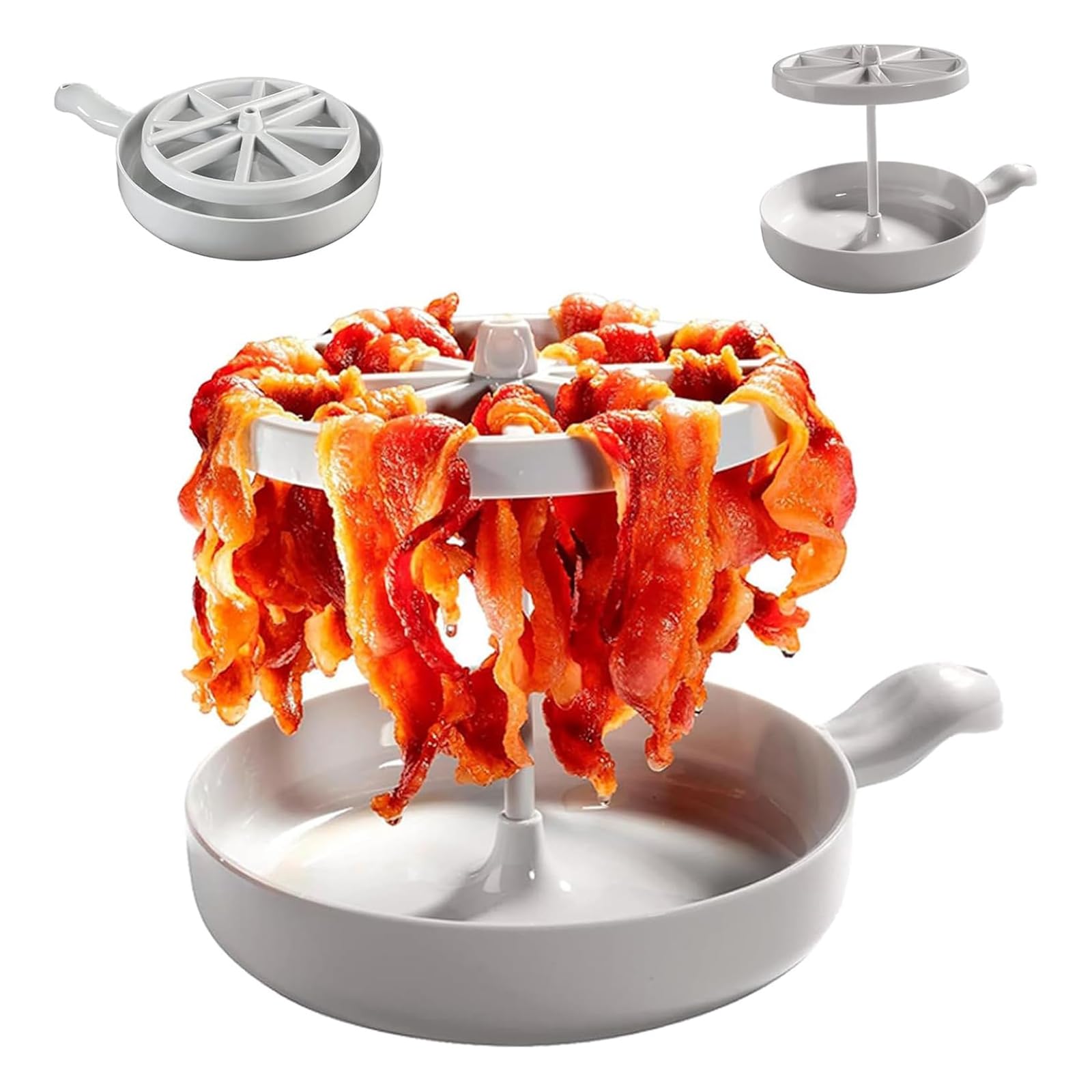 Microwave Bacon Cooker, Bacon Cooker for Microwave Oven, Microwave Bacon Tray, Microwave Barbecue Grill, Microwave Bacon Rack Vertical Hanger Tray, Makes Crispy Bacon, Microwave Barbecue Grill