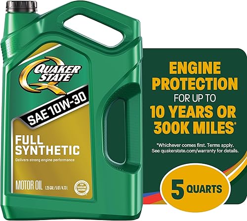 Miniatura 4 de Quaker State Aceite de motor completamente sintético 10W-30, 5 cuartos de galón (paquete de 3)