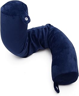 store 2508 Store2508 Fabric Twist Memory Foam Travel Pillow (Blue)-picture-26