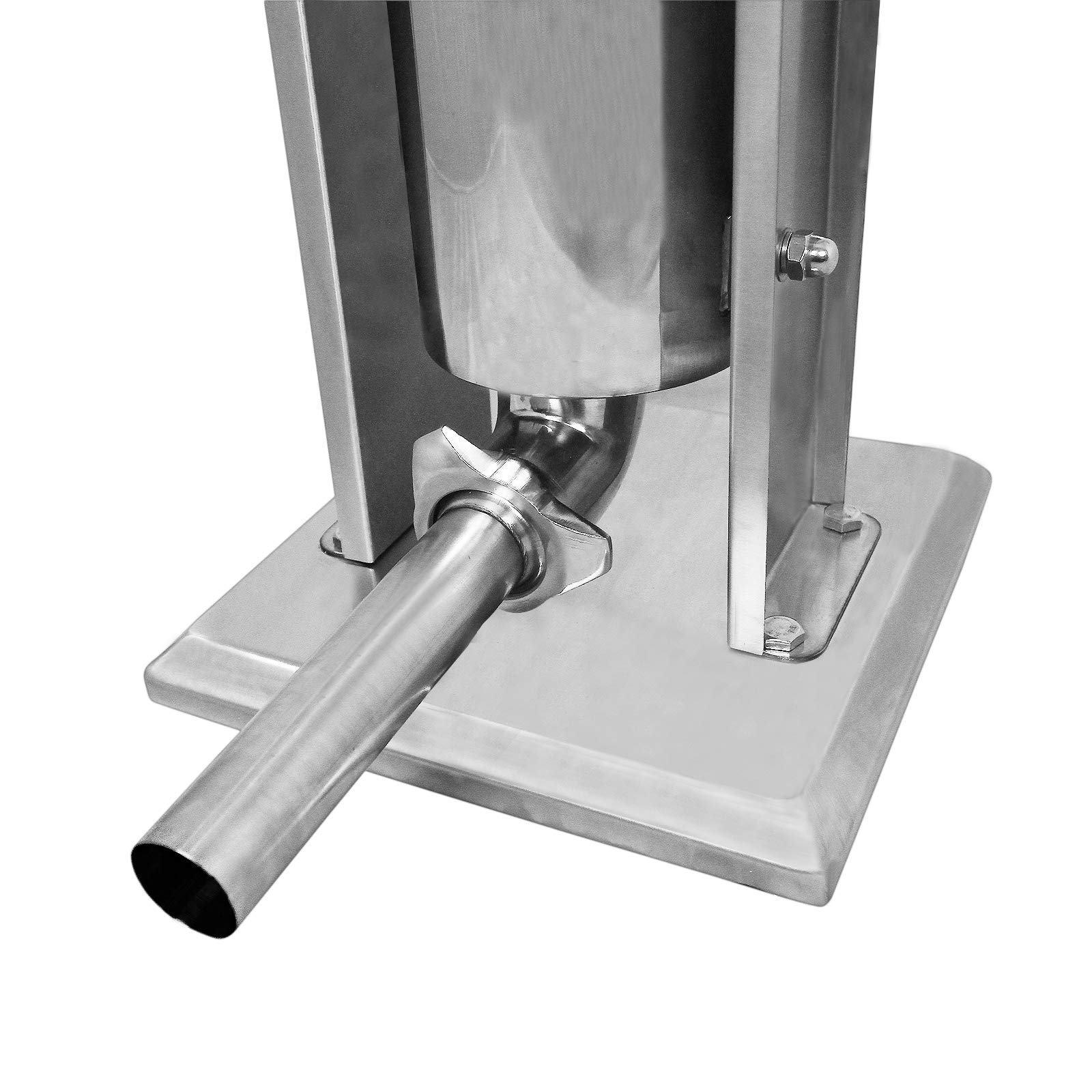 Macchina da cucina verticale per riempire salsicce, kit per ripieno di carne con ugelli di riempimento professionali di 5 dimensioni, attacco 3L, uso commerciale e domestico