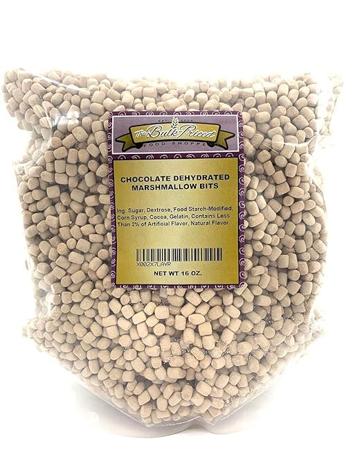 Chocolate Dehydrated Marshmallow Bits, Bulk Size, Cereal Marshmallows (1 lb