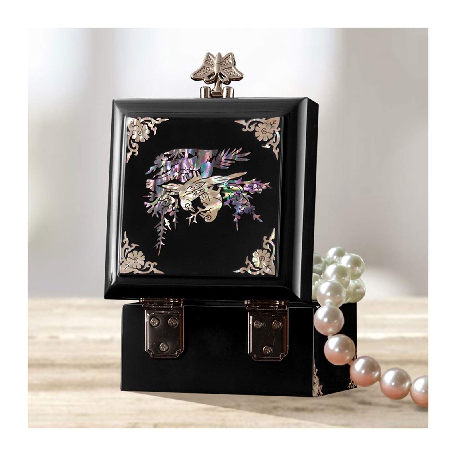 Jewelry Box Organizer Jewelry Box Wedding Gift Portable Bracelet Necklace Ring Storage Box Jewelry Organizer Small (A S) (B S)