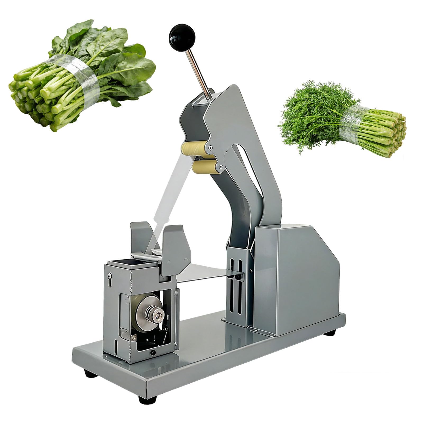 XNZJHPP Semi Automatic Vegetable Strapping Machine,With Adjustable Tension and Liftable Platform for Supermarkets,Farms