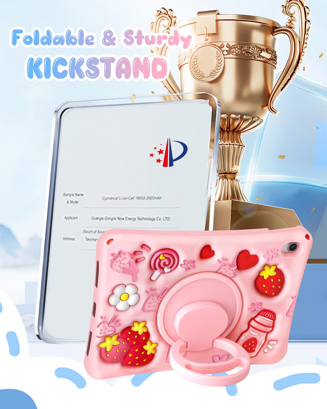 Aazon.co: Boaretiu For IPad A16 Case/10th Generation Case - For Girls - View #6