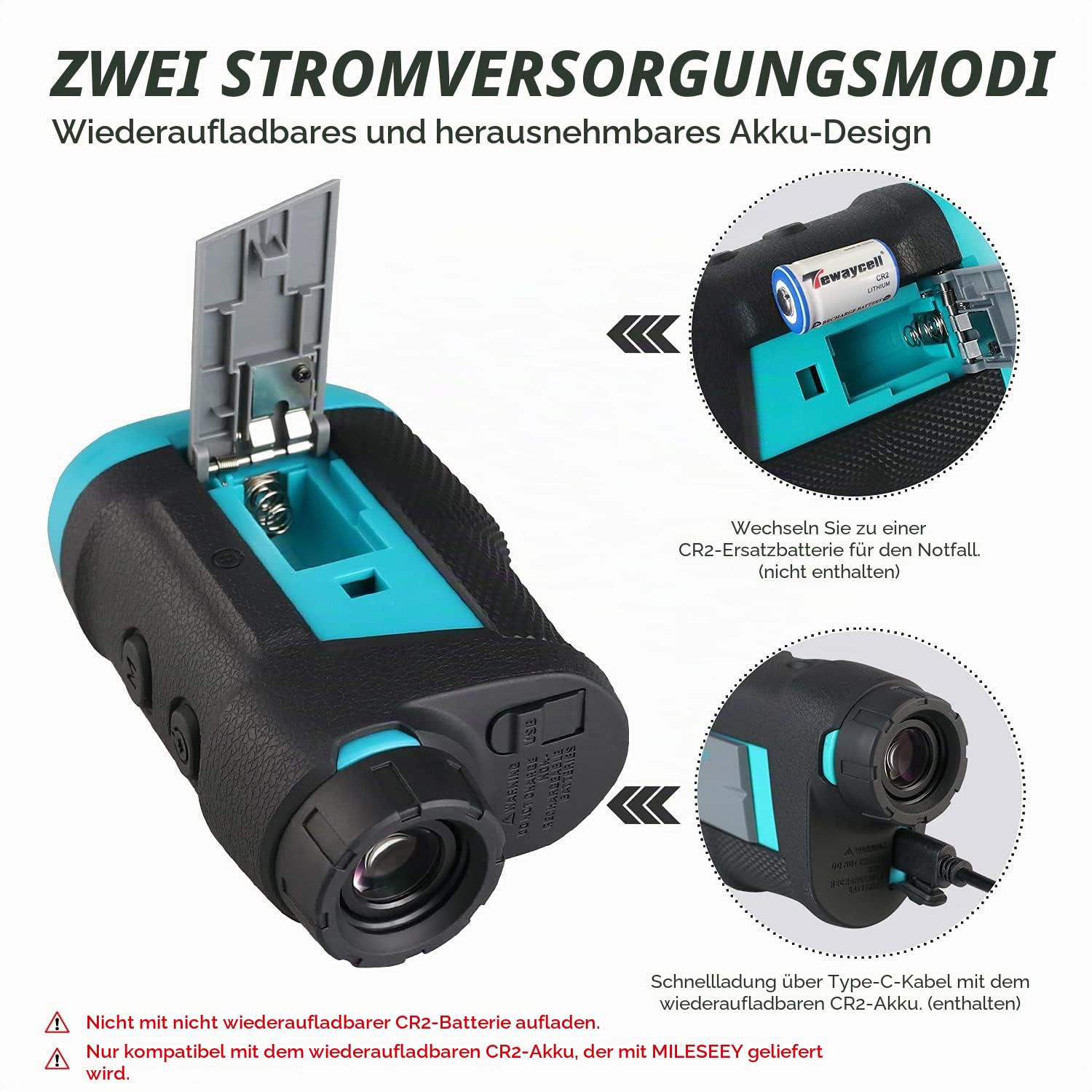MiLESEEY Laser Entfernungsmesser Jagd Bogenschießen 1000yards/915M，Rotes oder Schwarzes Display, 90% Lichtdurchlässigkeit, Geschwindigkeit Messung, Regen- und Nebelmodus mit 6X Vergrößerung
