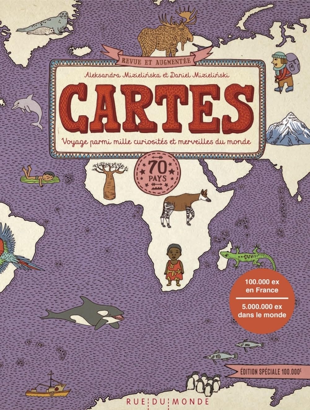 Cartes: 70 pays - Voyage parmi mille curiosités et merveilles du monde