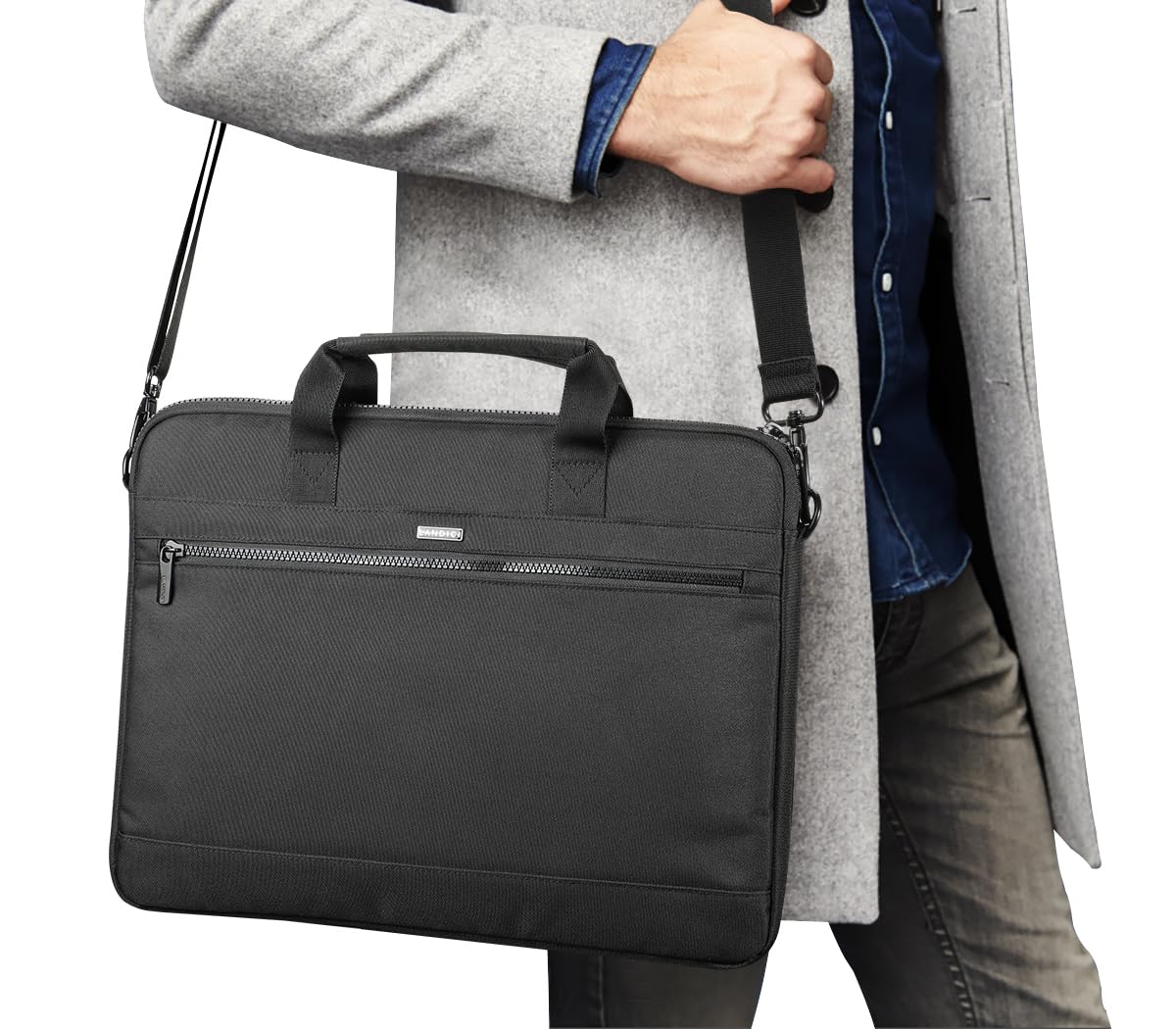 LANDICI Borsa a tracolla per laptop con tracolla,Borsa per computer,Custodia impermeabile per laptop