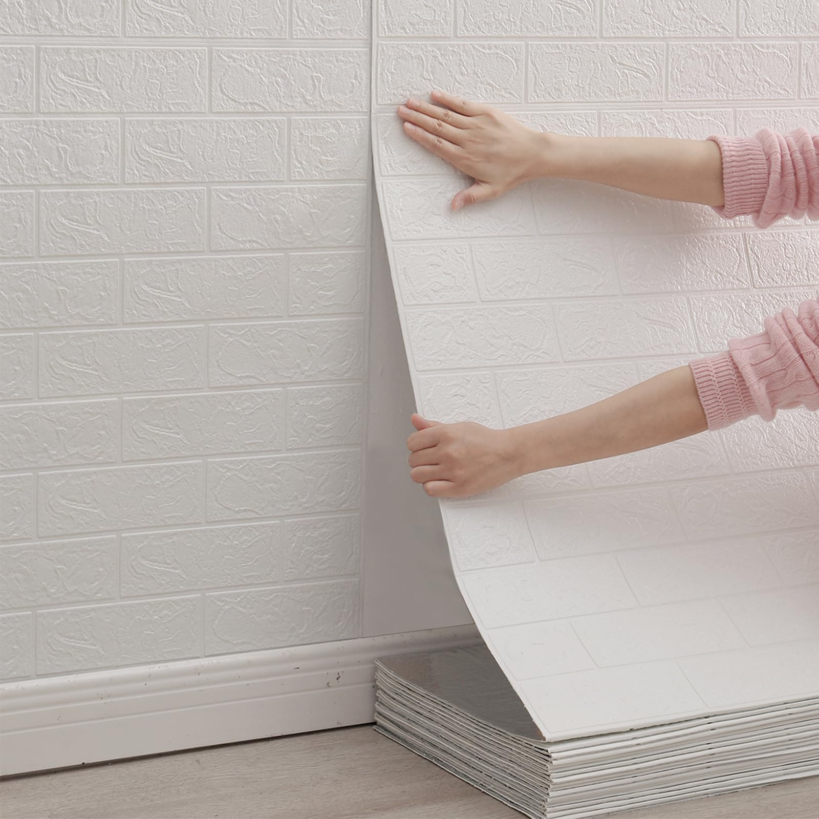 APMOE Warmte-isolerend behang, 3D-linnentextuur, 5 mm, XPE-schuim, anti- vocht, waterdicht, decoratieve plaat voor poederwanden/vochtige muren APMOE Warmte-isolerend behang, 3D-linnentextuur, 5 mm, XPE-schuim, anti- vocht, waterdicht, decoratieve plaat voor poederwanden/vochtige muren