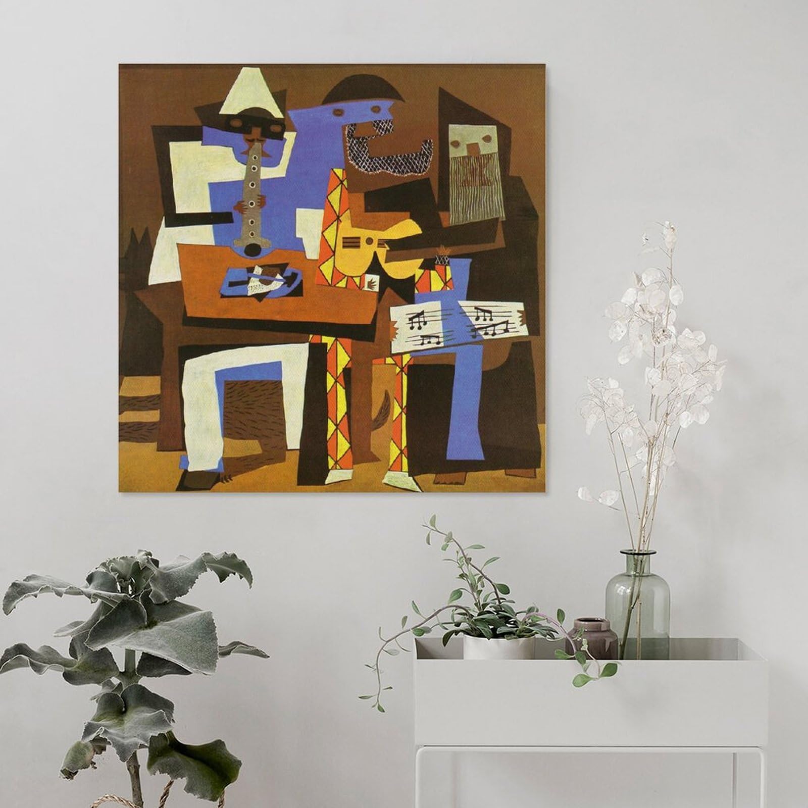 Amazon.co.jp: Pablo Picasso パブロ・ピカソ Three Musicians 芸術 