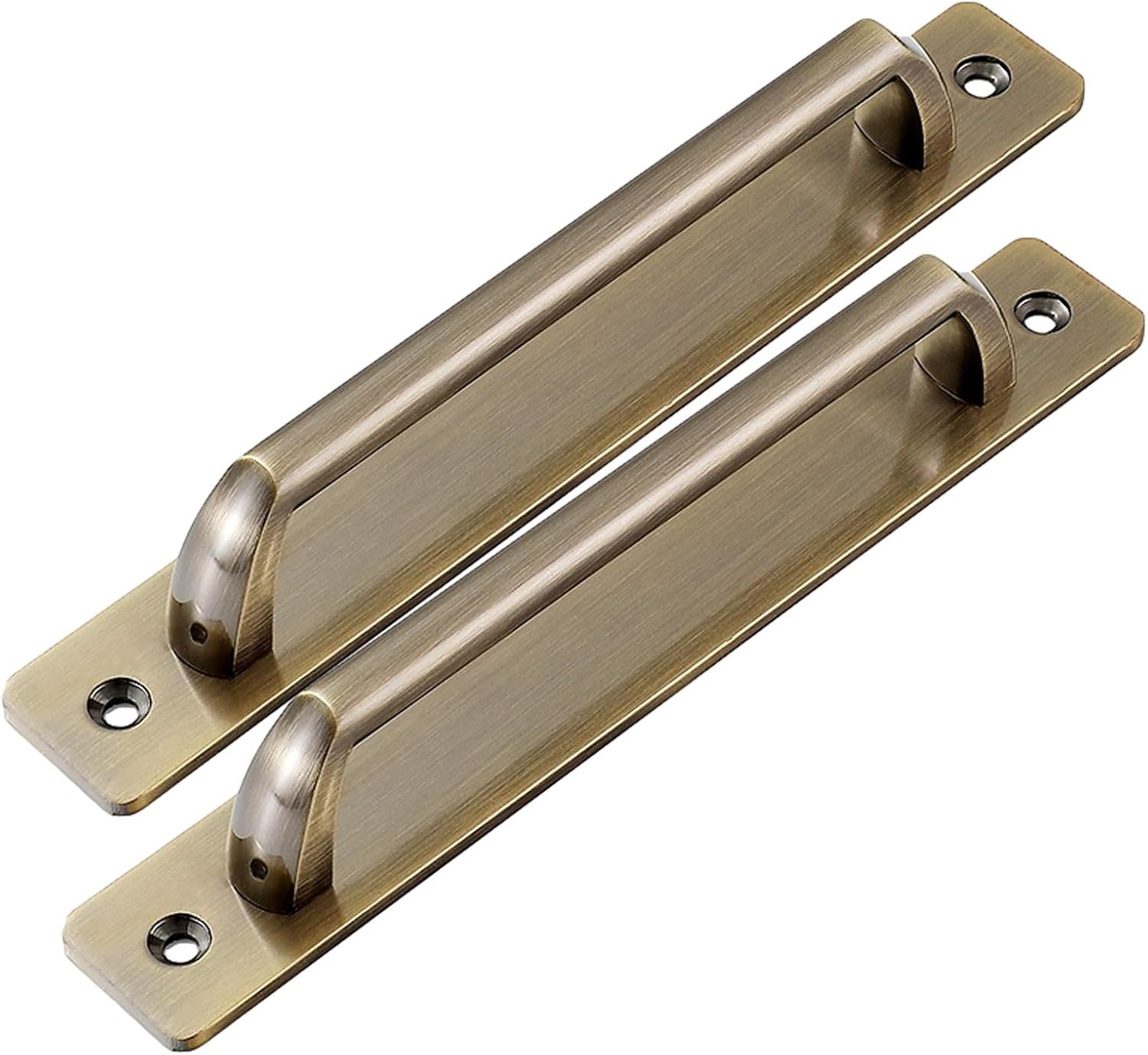 Barn Door Handles,Heavy Duty Aluminium Alloy for Garden Gate Door Pulls Kitchen Garage Shed Cupboard with Screws Aluminum Alloy Sliding Door Handle(BHole Distance 96mm)(B Hole Distance 128mm)