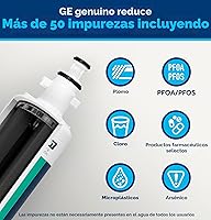 Vista 2 de GE RPWFE - Filtro de agua para refrigerador, filtro de repuesto genuino, certificado para reducir el plomo, el azufre y más de 50 impurezas