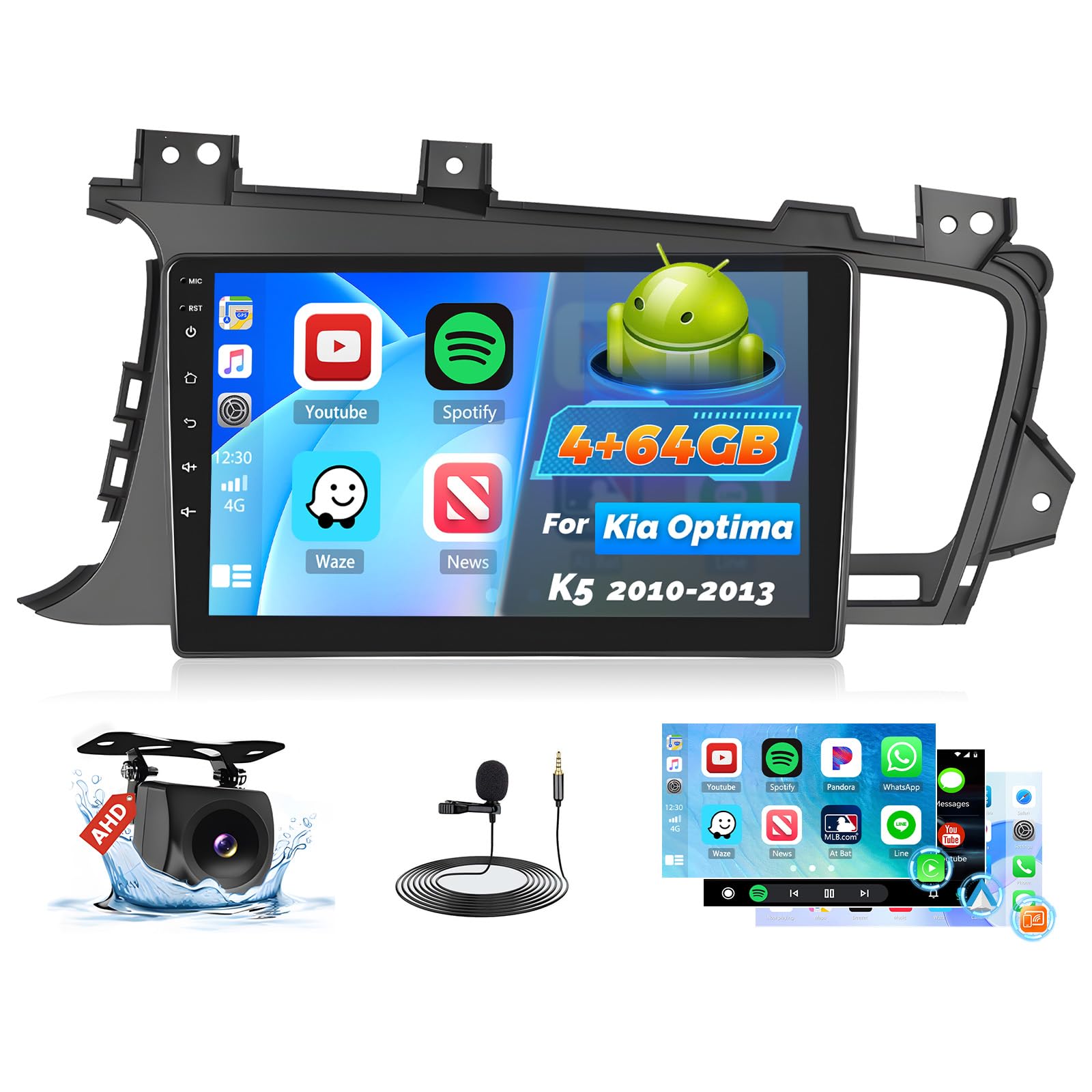 Roinvou Android 15 Car Radio Head Unit