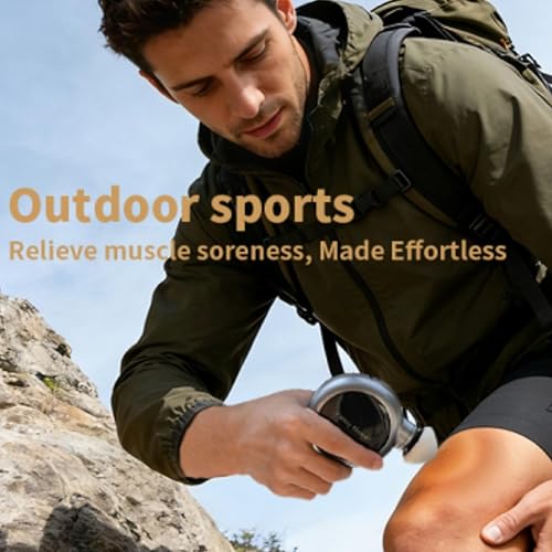 Miniatura 7 de Fancy Home® Mini Massage Gun - Small Titan | Palm-Sized Deep Tissue Massager Gun, Unique Circular Pocket Muscle Massage Gun, Cordless Powerful 3200