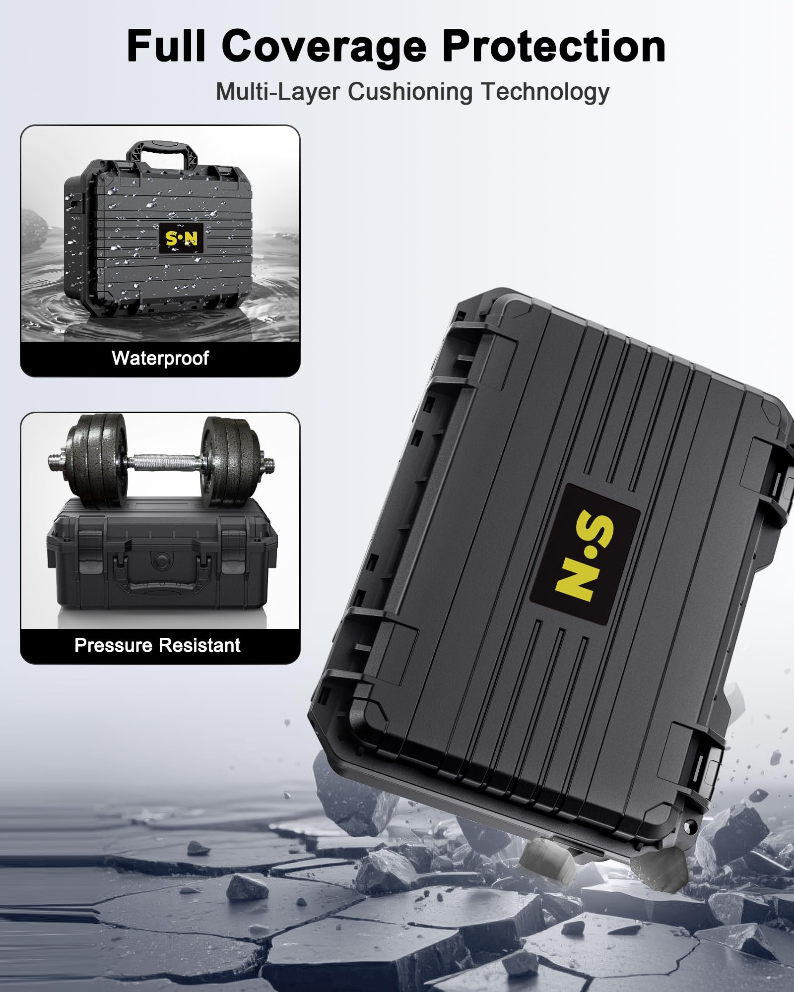 WAXITY [pour Switch 2 et 1] Transport pour Console Nintendo, Pochette pour Switch 2 Étanche, Anti-Choc et à Grande Capacité, Étui de Rangement pour Gamecube avec Coque Rigide Gamecube