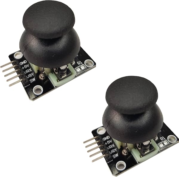 Módulo Joystick para Arduino, ESP32, ESP8266, Raspberry Pi – Palanca de Control Analógica para Robótica y Proyectos, Paquete de 2