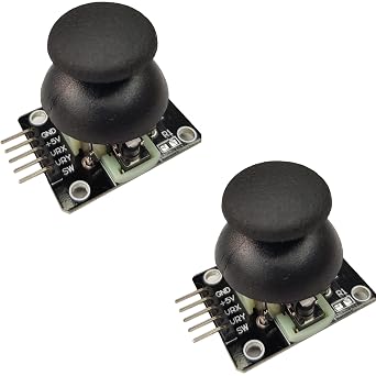 Joystick Module for Arduino, ESP32, ESP8266, Raspberry Pi Analog Control Stick for Robotics and Projects, 2-Pack