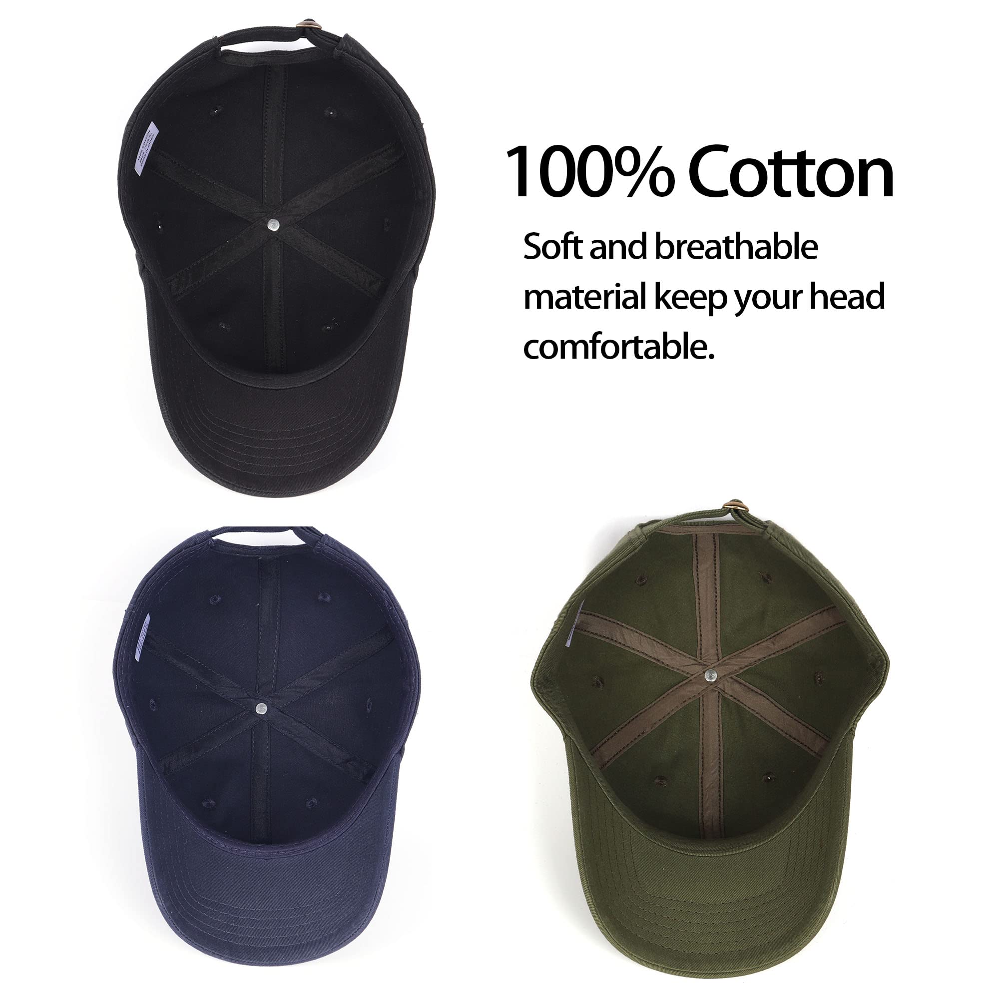 Zylioo Gorras de béisbol XL/XXL grandes para correr, gorra deportiva de gran tamaño para papá, gorra clásica de golf y tenis para cabezas grandes