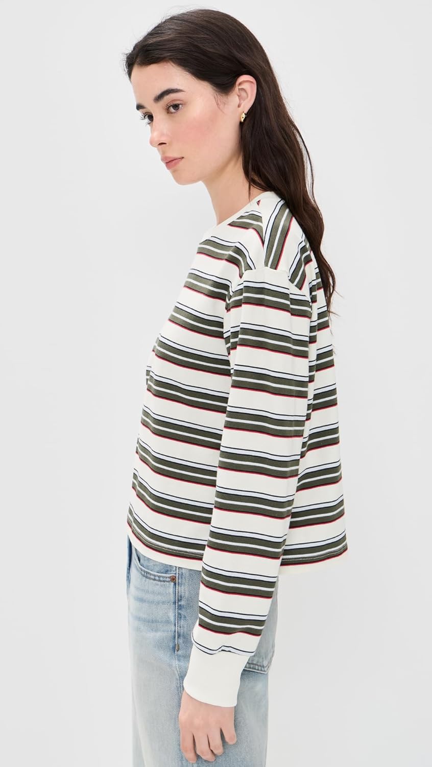 JOE'S JEANS Women's The Long Sleeve Boxy Tee - Image 3