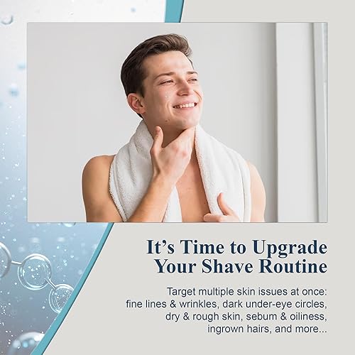 Miniatura 5 de Crema facial para hombres, hidratante antienvejecimiento y antiarrugas, loción para después del afeitado con extracto de aceite de té verde natural