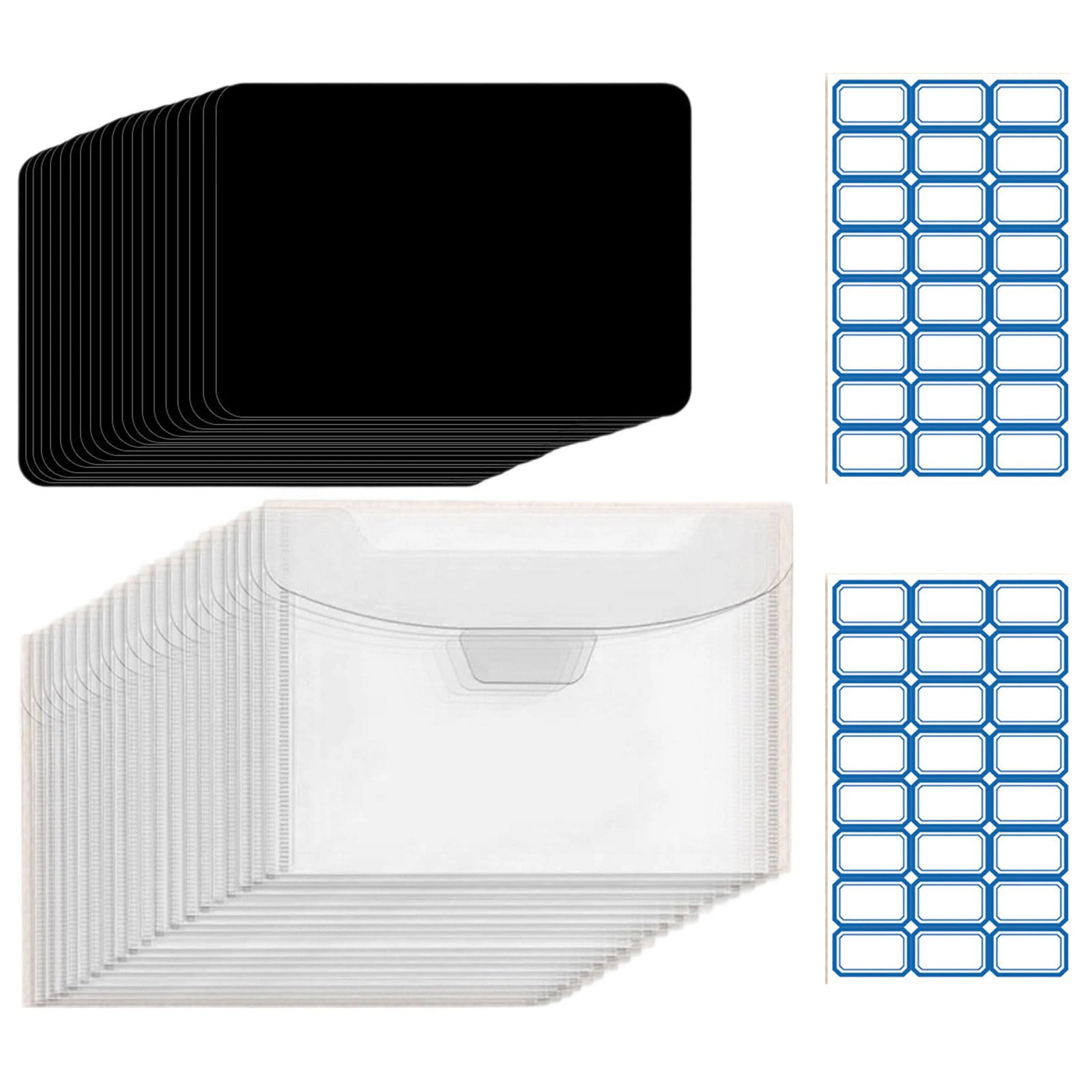 Fogli magnetici in Gomma con Sacchetti Trasparenti per Fustella Fustelle Multiuso Stencil Organizer Buste portaoggetti Fogli magnetici per Artigianato