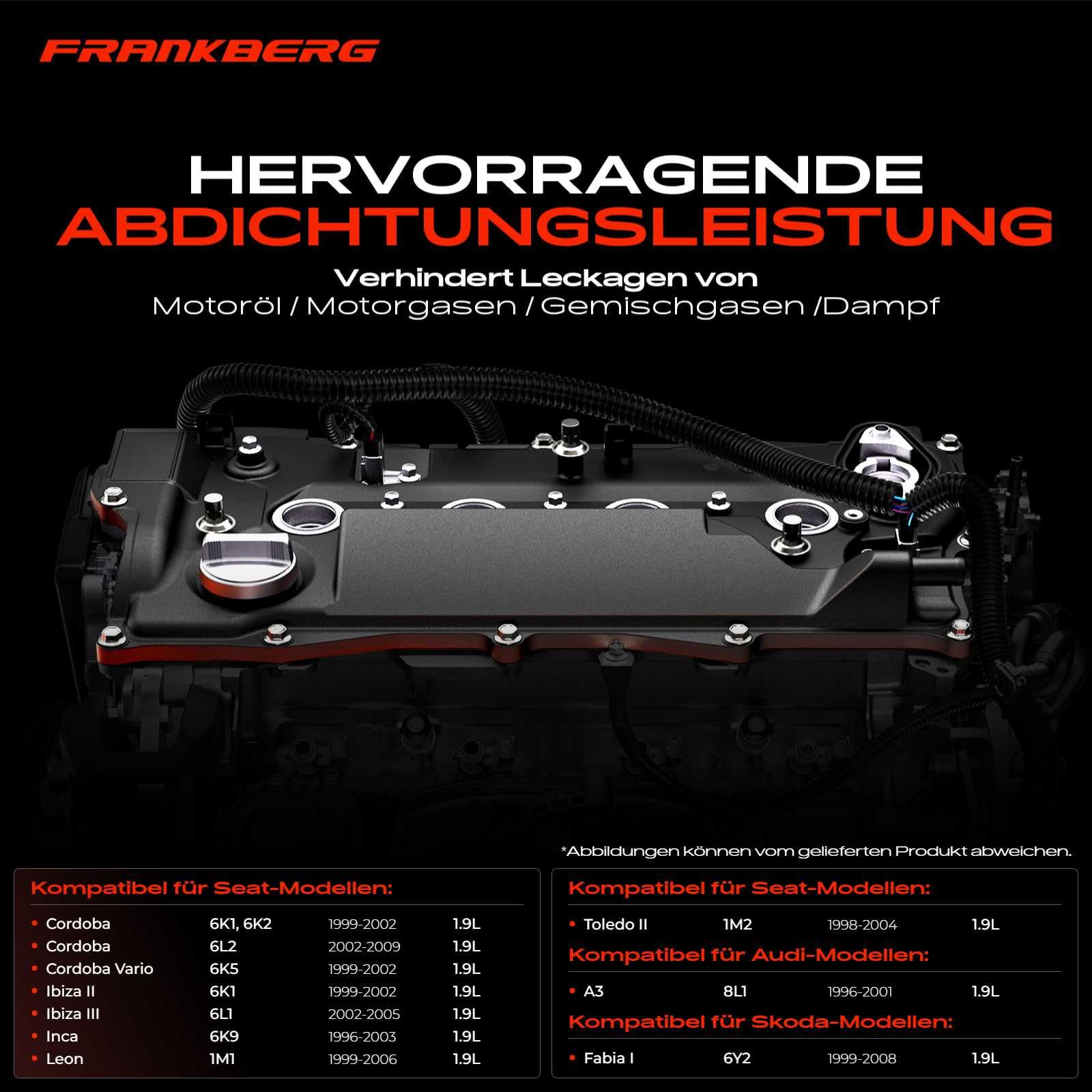 Ventildeckel Zylinderkopfhaube für A3 8L1 Cordoba 6K1 Ibiza 6K1 Inca Leon Toledo Fabia O.c.t.a.v.i.a B-o-r-a 1J2 C.a.d.d.y Golf IV 1J1 New Beetle 1C1 Polo 9N 1996-2012 038103469E