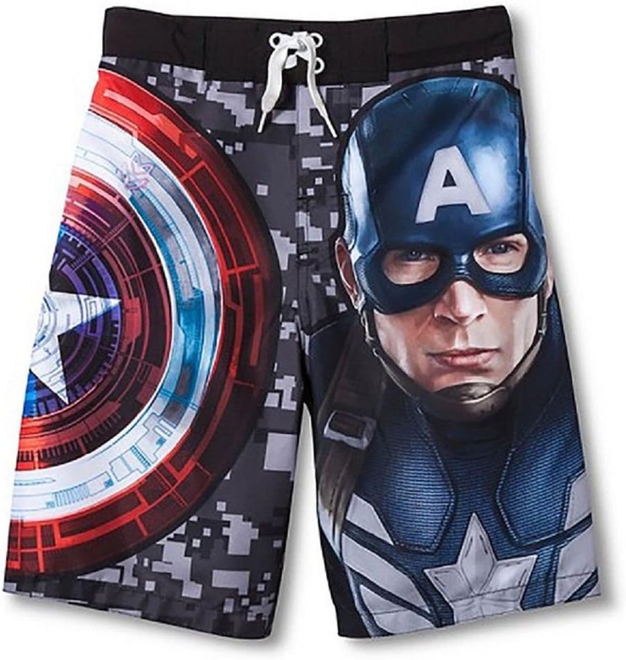 Captain AmericaMarvel Little Boy Swimsuit Swim Trunk Size S 6