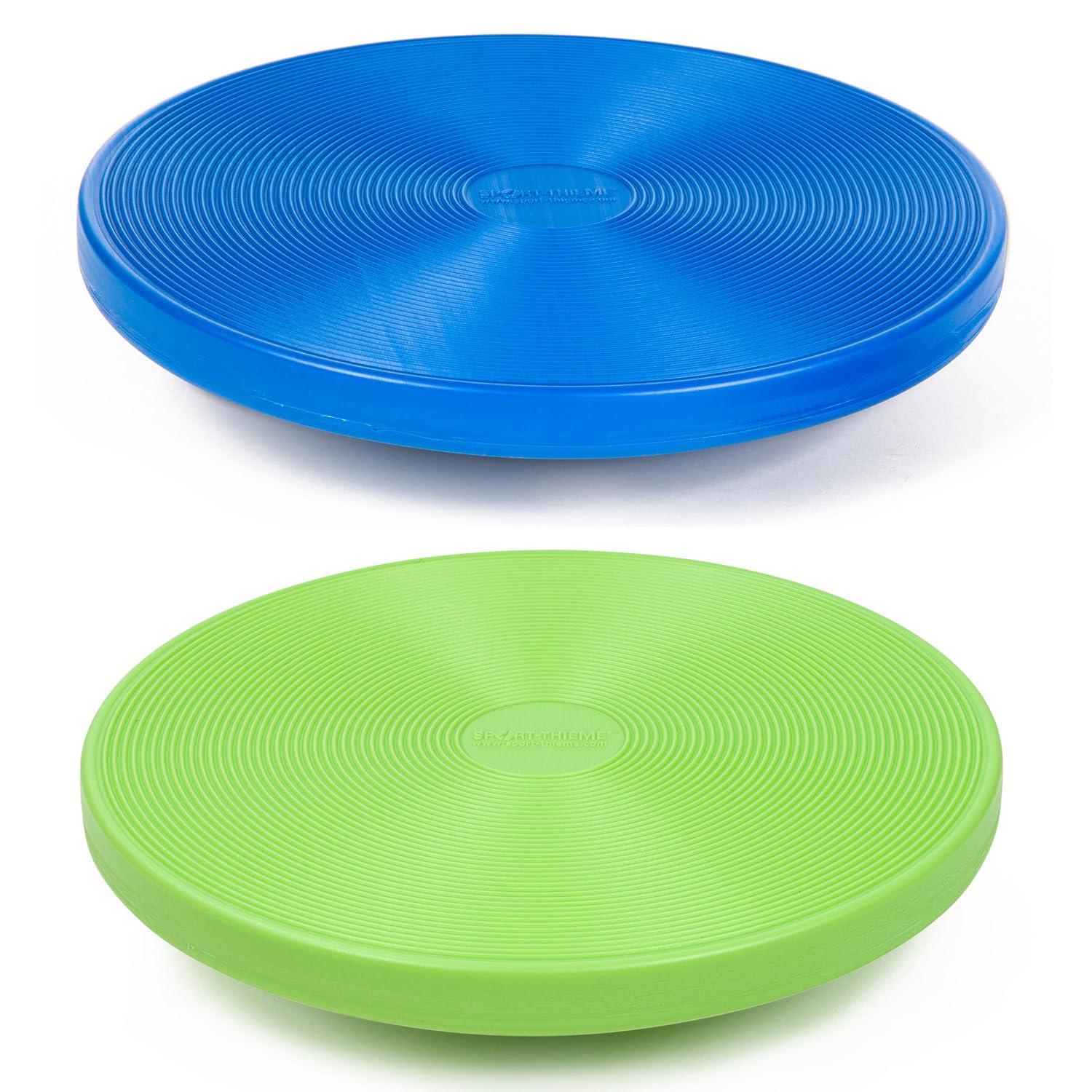 Sport-Thieme Balance-Board, Sport- und Therapiekreisel | Hochwertiger Gleichgewichts- u. Koordinations-Trainer | Inkl. Übungsanleitung | Blau o. Grün | ø 39 cm | Bis 120 kg | Markenqualität