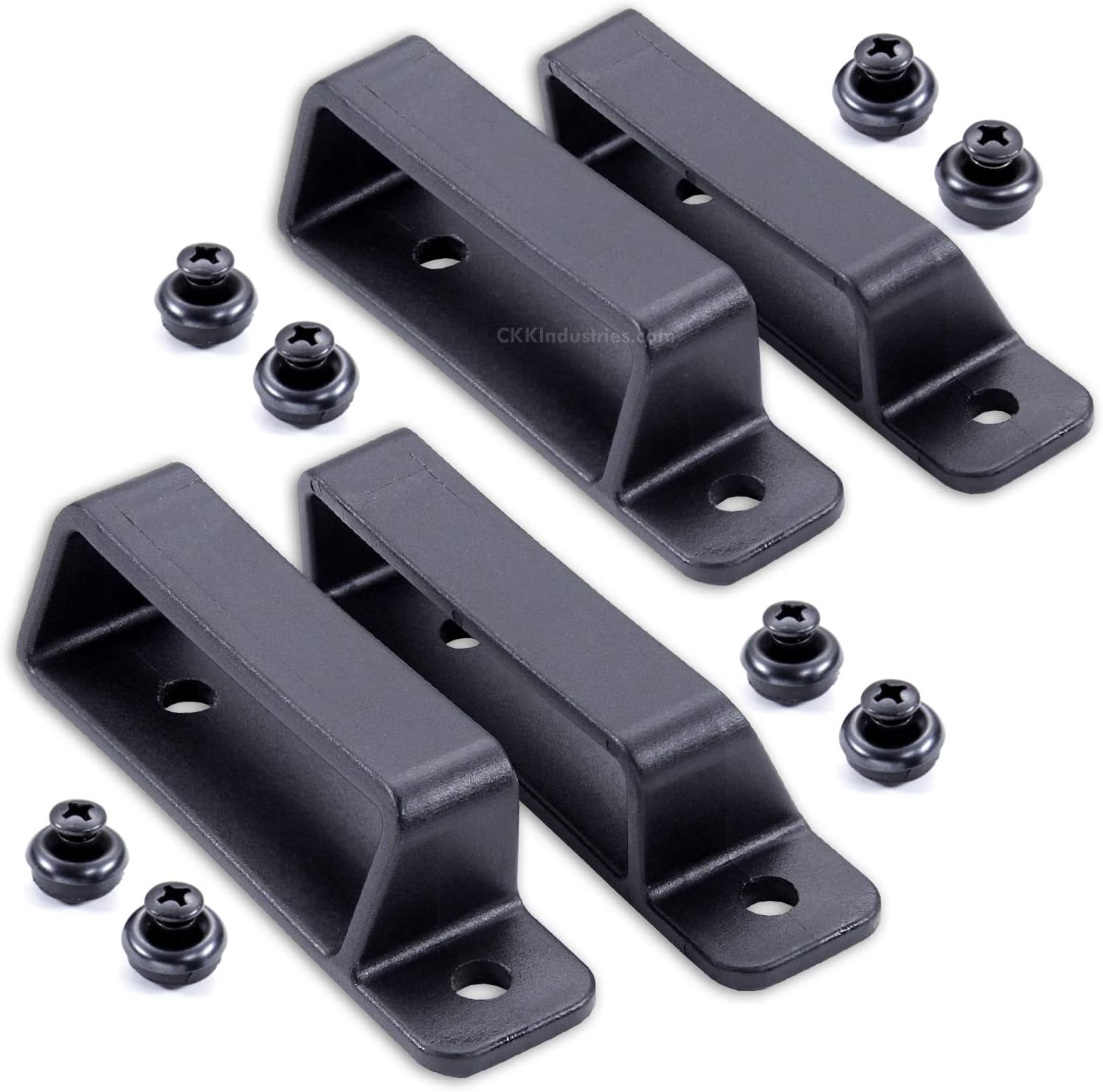 HolsterSmith Universal Holster Mounting Loops - OWB Angled Belt Loops - (Tactical Black) - (Fits Up to 2.00in Belts) - (Select Quantity Below)