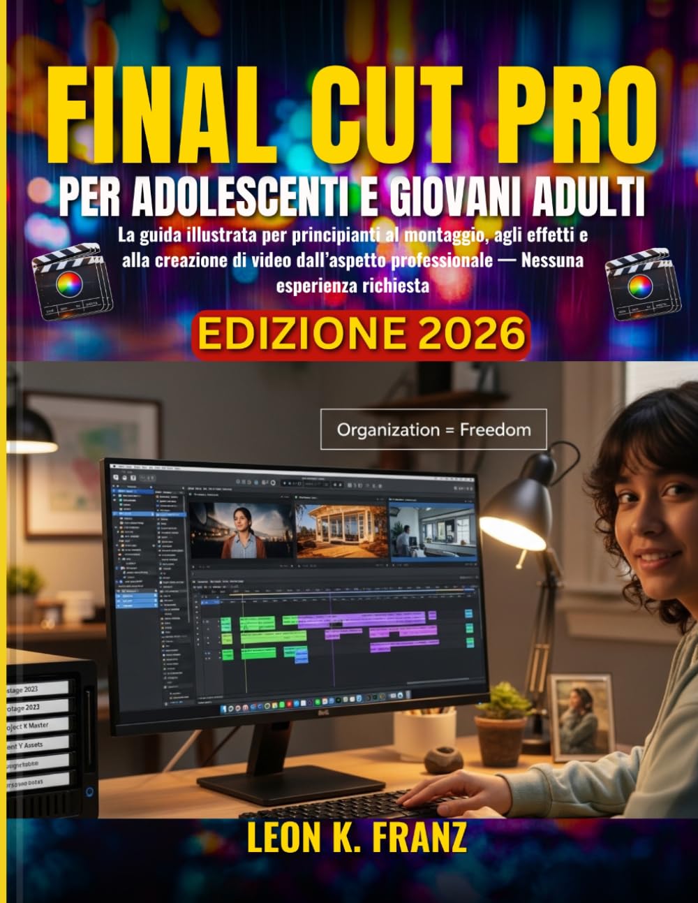 FINAL CUT PRO PER ADOLESCENTI E GIOVANI ADULTI: La guida illustrata per principianti al montaggio, agli effetti e alla creazione di video dall’aspetto professionale — Nessuna esperienza richiesta