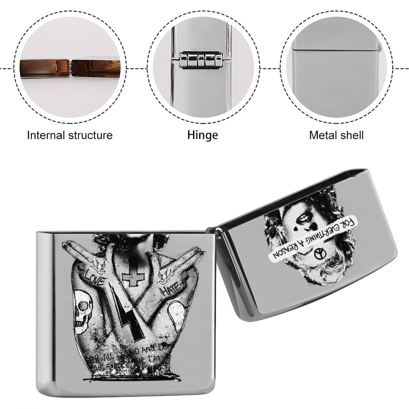 マリリン・モンロー 3面加工 Zippo Cace Zippo ジッポケース 3面加工 マリリンモンロー ジッポー ケース zippo case ライター