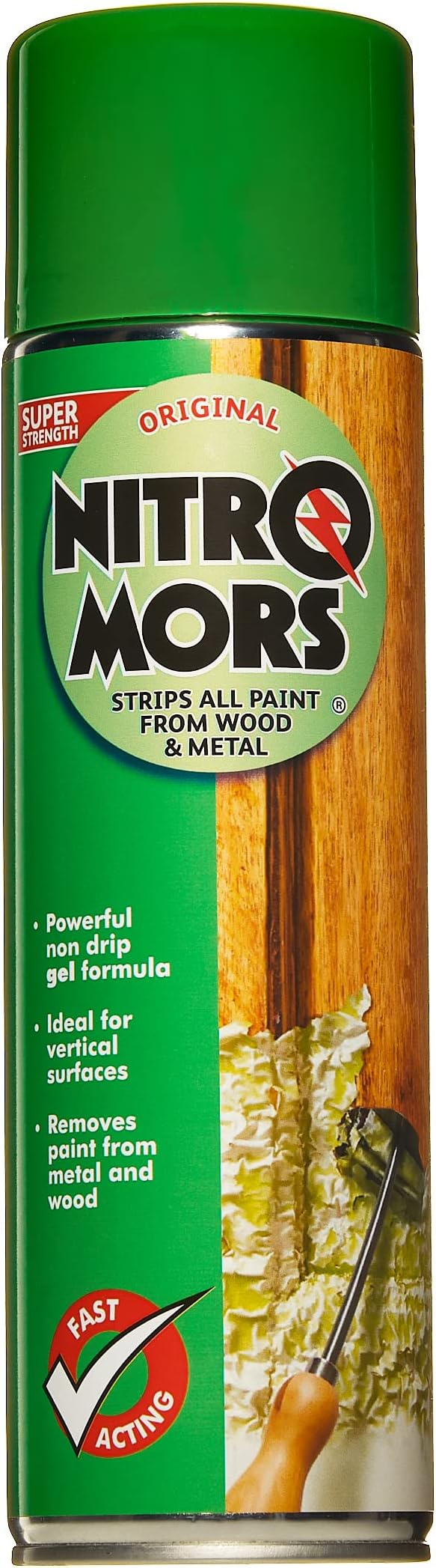 Nitromors Original Aerosol Paint Stripper, Varnish & Lacquer Remover, for Wood, Metal & Concrete, 500 ml