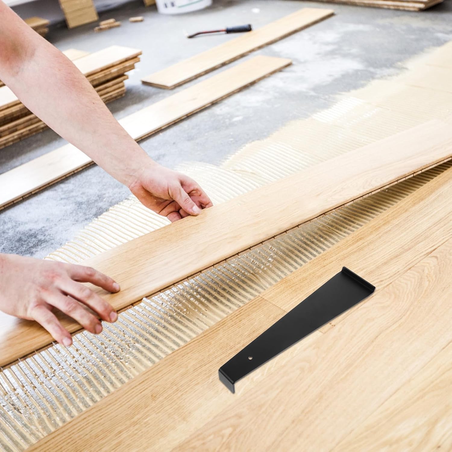 Floor Installation Pull Bar for Laminate and Wood Flooring