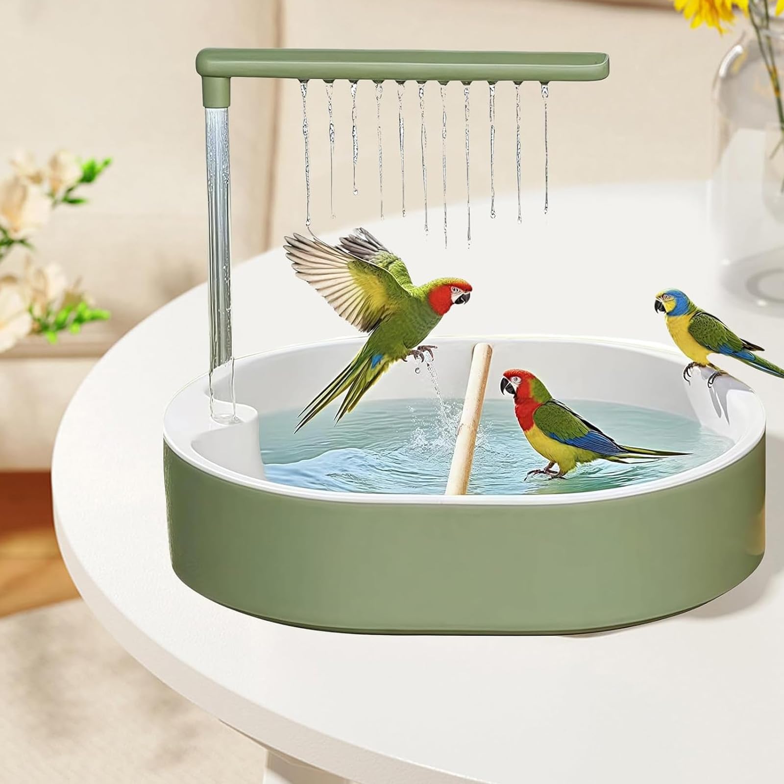 Douche pour Perroquet,Douche pour Oiseaux Perruche,Bird Shower Bath,Circulante pour Oiseaux,Douches pour Oiseauxi pour Perroquets,pour Perroquets Ondulées Calopsittes Pinsons