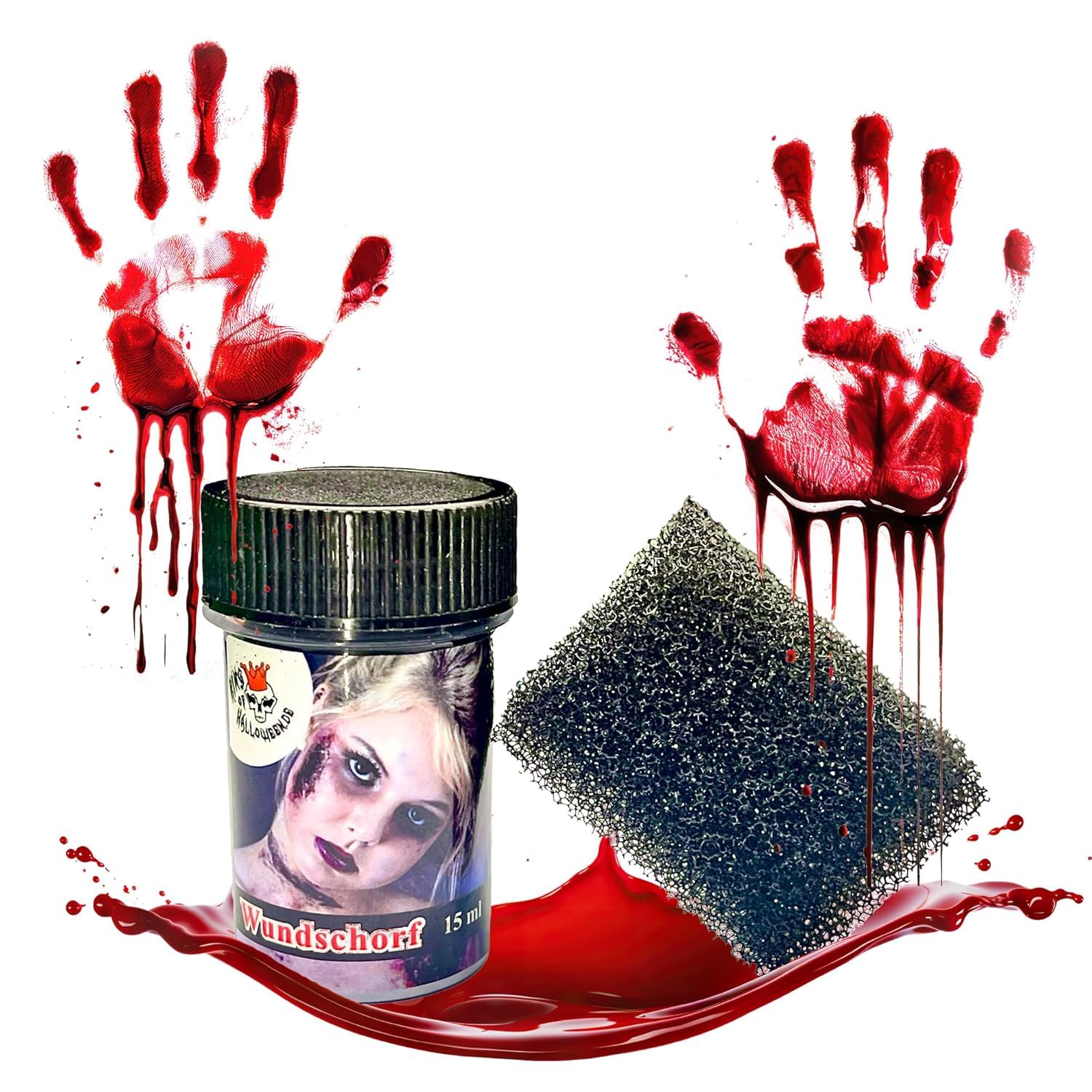 Applicazione Lattice Per Ferite Finte – Effetto Sangue E Carne, Trucco Horror Per Halloween E Carnevale, Trasformazione Cinematografica