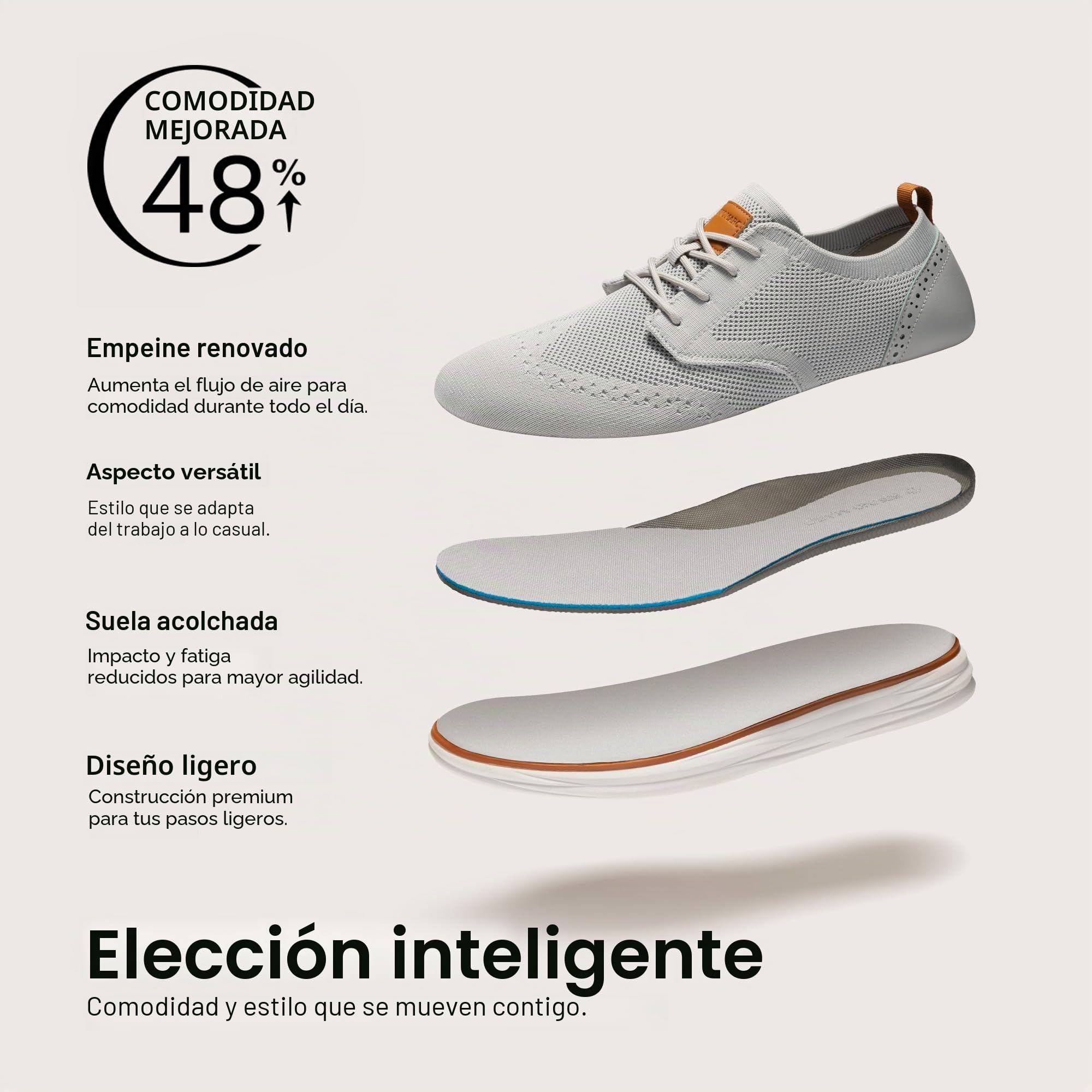 Bruno Marc Zapatos de Cordones Transpirables Zapatios de Vestir Oxfords Clásico Formales Derby para Hombre Verano con Plantilla Acolchada Comoda