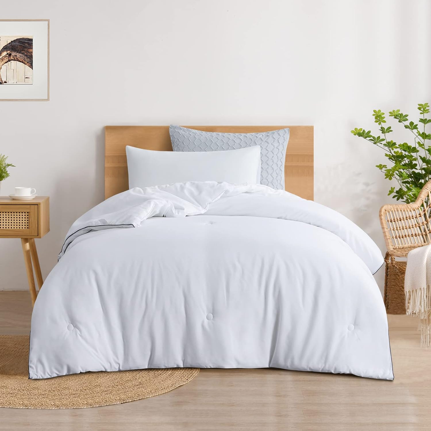 RUIKASI Fluffy Duvet Insert Twin Soft Lightweight Summer