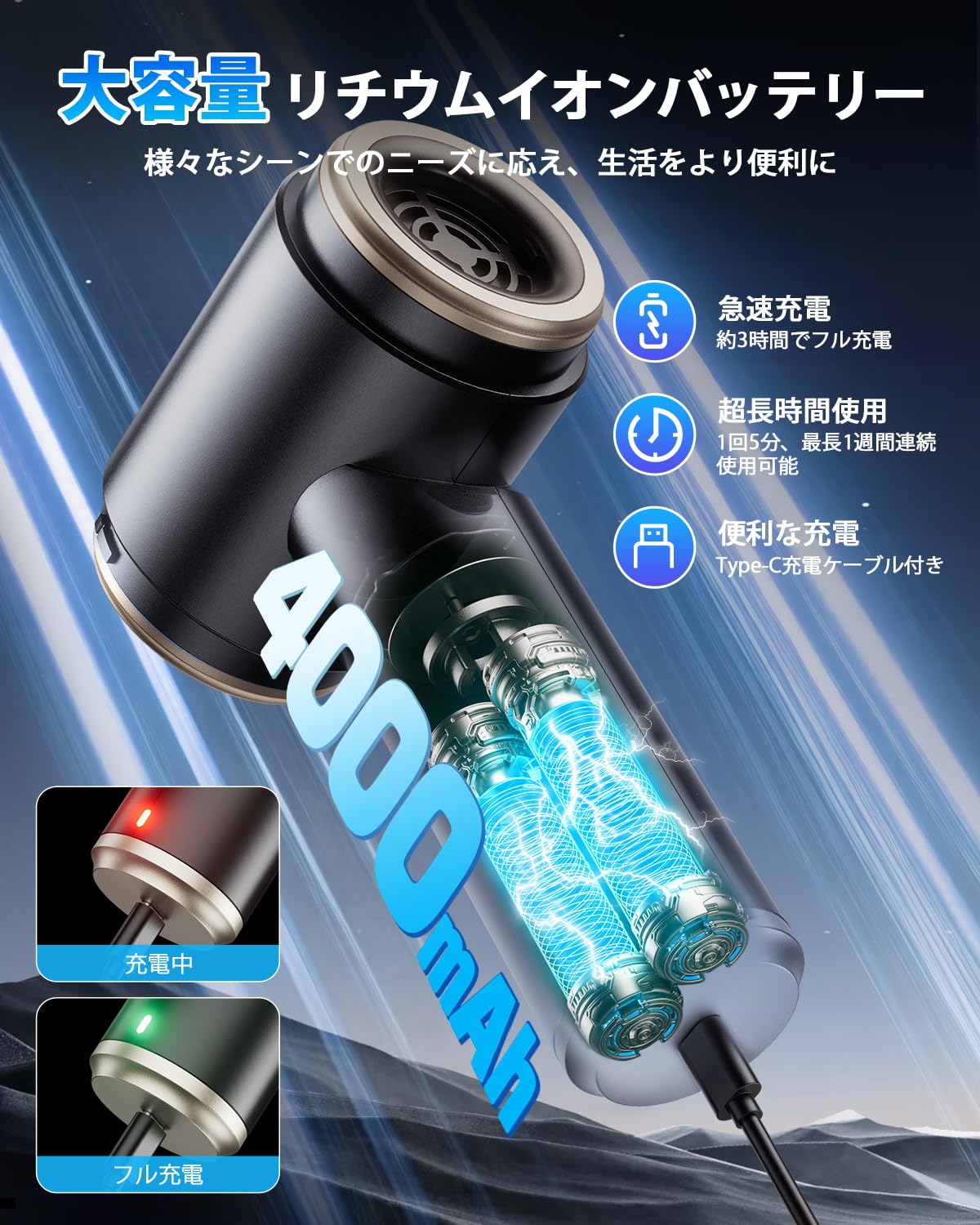 Svoko LT-136 ハンディクリーナー コードレス 多機能車用掃除機