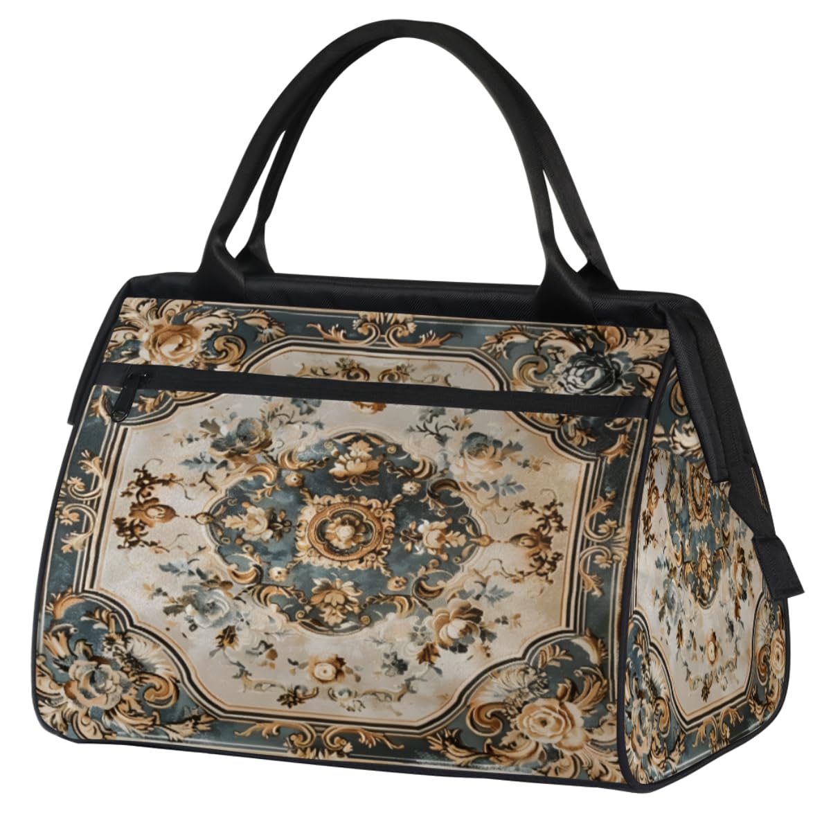 Duffel Bags Gym Bag for Women Men, Travel Duffel Bag with Trolley Sleeve, Waterproof Sports Gym Bag Weekender Overnight Bag Carry On Tote Bag for Gym