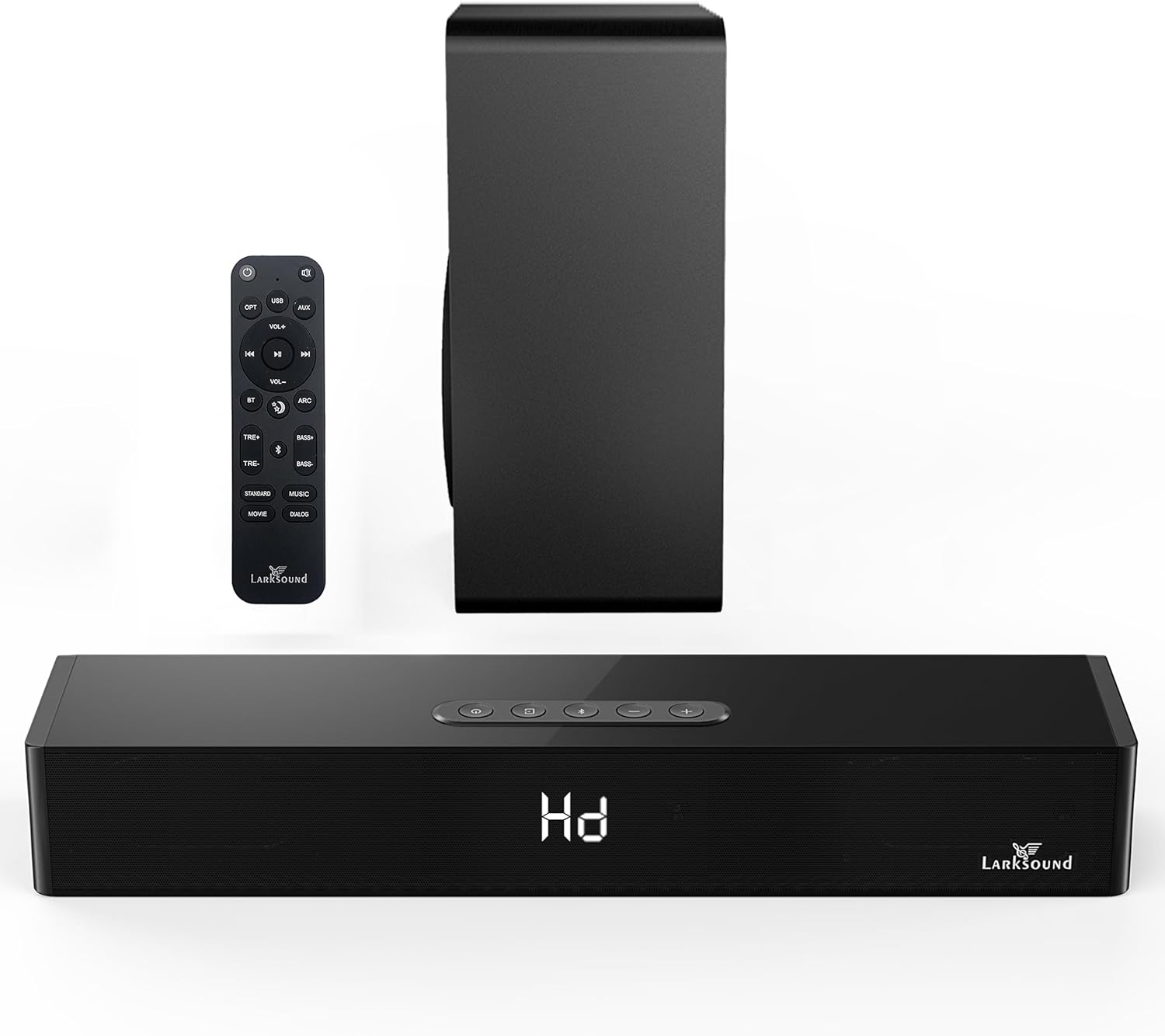 2.1 CH Sound Bar with Subwoofer, 31" Soundbar for Smart TV with HDMI, Optical, AUX, Bluetooth, USB - Surround Sound System