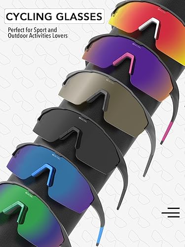 Miniatura 2 de BEACOOL Gafas de sol polarizadas deportivas de ciclismo para hombres y mujeres, UV400, gafas de sol de béisbol, TR90, marco para pesca, correr,
